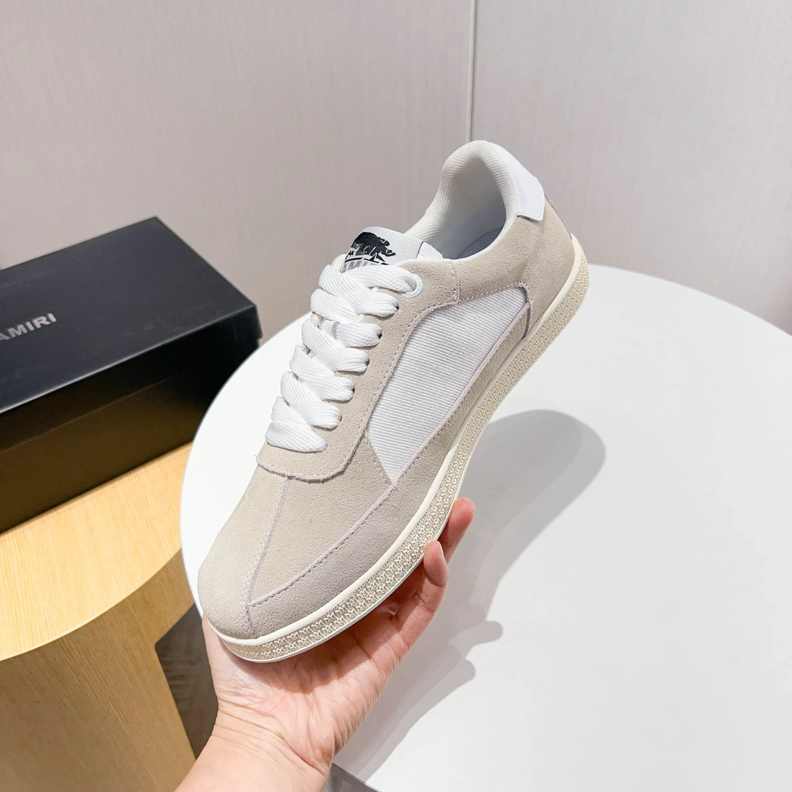 Men's shoes 💰420 [New style] 🌲🌲Balmain - New Amiri trendy shoes, low-top casual sports shoes, the same style as celebrities, made of selected pebbled cowhide and frosted cowhide, original outsole, comfortable on the feet, high-end workmanship, welcome to buy. Size: 39-45 (46 customized)